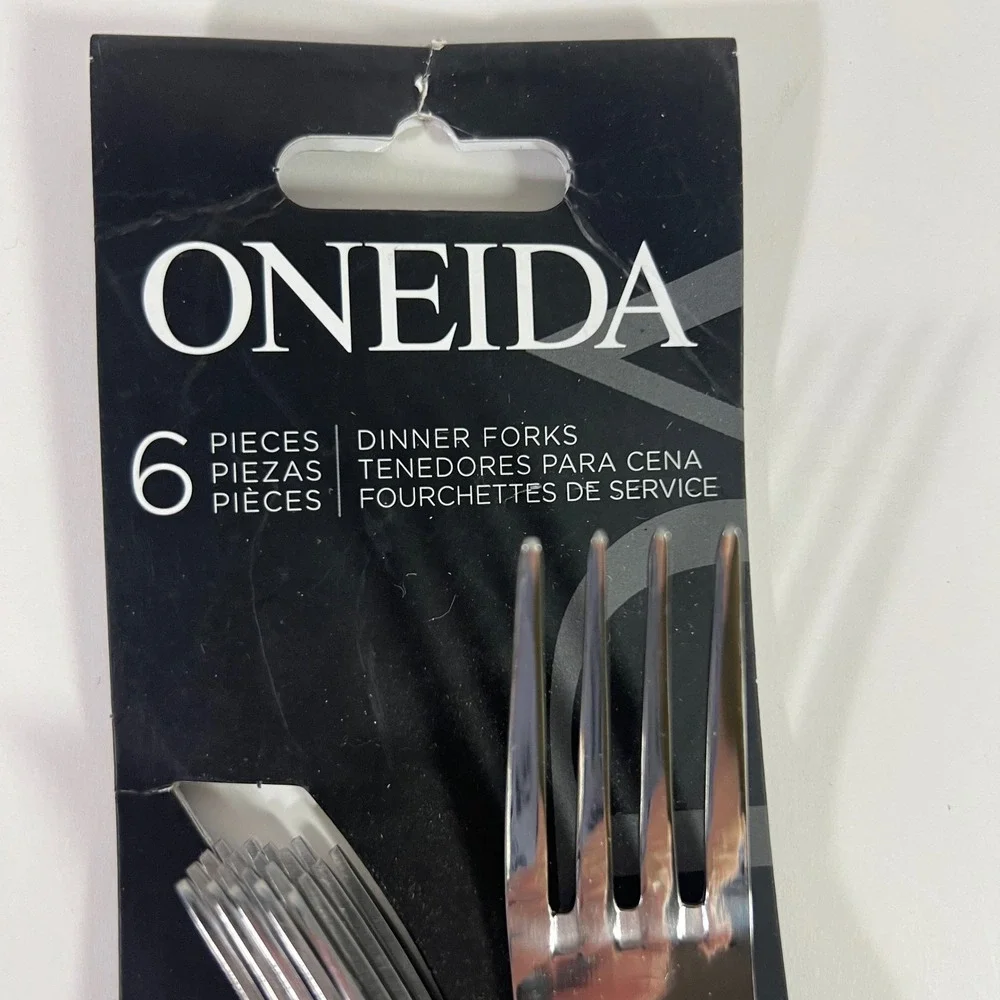Oneida Savor Dinner Forks 6 Piece‎ Set Stainless Steel Mirror Finish New